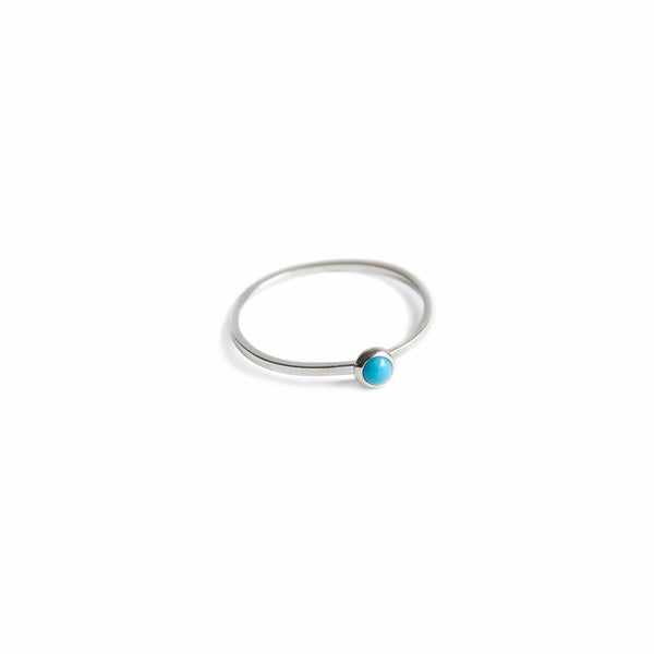 Tiny Sleeping Beauty Turquoise Ring